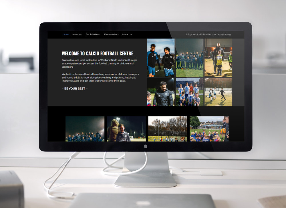 New website for Calcio Football Centre